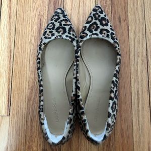 Ugg Collection Calf Hair Leopard Flats size 9.5